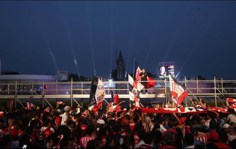 Se cerrará la glorieta de La Minerva y colocarán pantallas para que los aficionados que no tengan oportunidad de asistir al estadio, puedan ver el encuentro. EL INFORMADOR / ARCHIVO