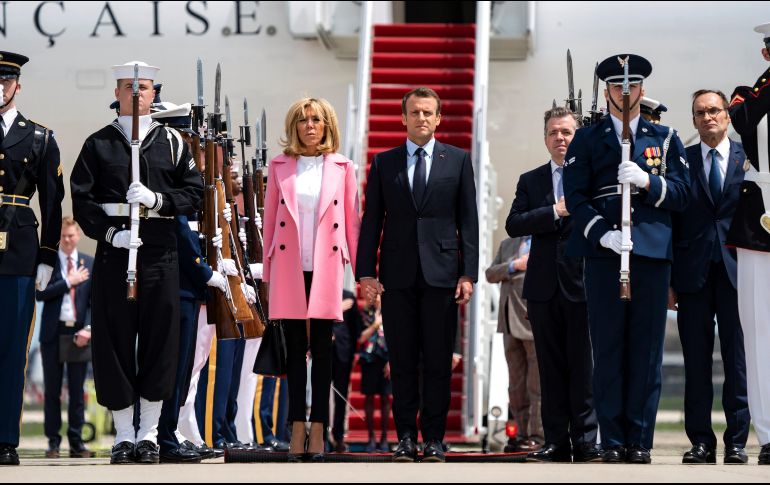 Este martes, Macron mantendrá una reunión bilateral y una conferencia de prensa con Trump, seguida de una visita al Departamento de Estado. EFE / J. Lo Scalzo