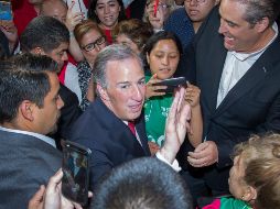 El candidato presidencial aseguró que el panista está ligado a un problema de lavado de dinero idéntico jurídicamente al de Roberto Borge. NTX / J. Pazos