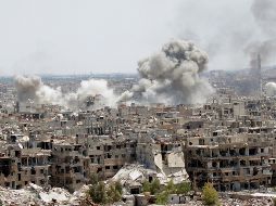 Combatientes del EI dispararon un proyectil que mató a cuatro personas e hirió a 15. EFE / Y. Badawi