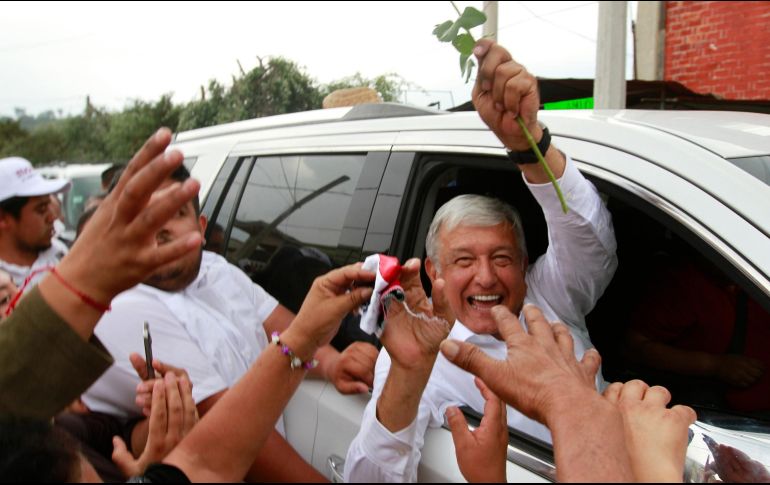 El político tabasqueño aseguró que los asesores de Ricardo Anaya están haciendo labor con integrantes de “la mafia del poder” para hacer a un lado a Meade. NTX / J. Espinosa