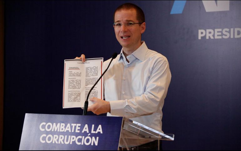 La investigación sería en torno a una presunta red de “lavado” de dinero de la cual Anaya Cortés sería beneficiario. NTX / ESPECIAL