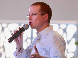 Esta es la tercera ocasión que Anaya se ve obligado a acortar su discurso, anteriormente ya lo había hecho en la misma entidad y en Toluca. SUN / A. Ojeda