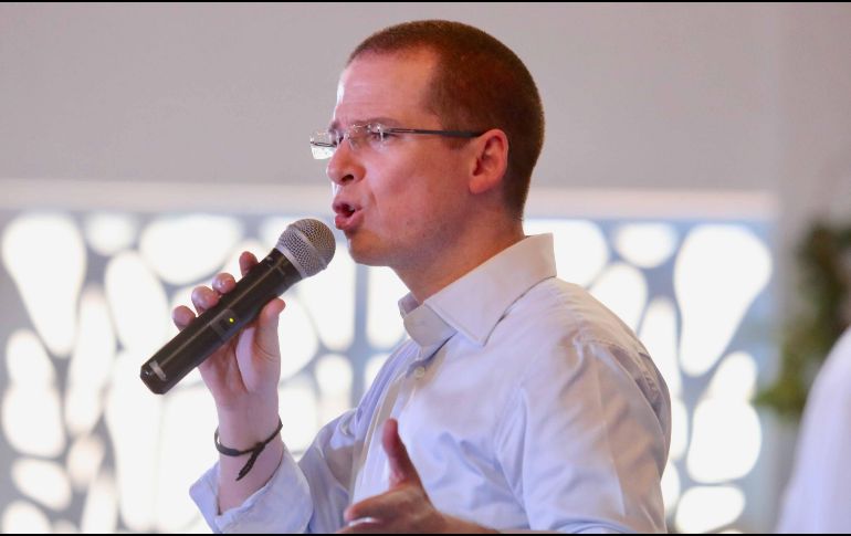 Esta es la tercera ocasión que Anaya se ve obligado a acortar su discurso, anteriormente ya lo había hecho en la misma entidad y en Toluca. SUN / A. Ojeda