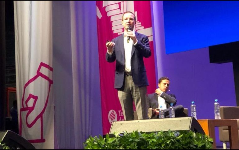 Anaya tuvo un encuentro con estudiantes del Tecnológico de Monterrey en Nuevo León. TWITTER / @TecdeMonterrey