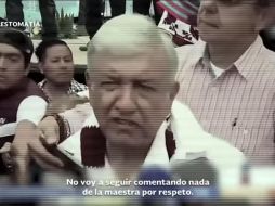 Los spots hacen mención de las inenciones de López Obrador de cancelar la reforma educativa y lo relacionan con Elba Esther Gordillo. YOUTUBE / PRIOficialTV México