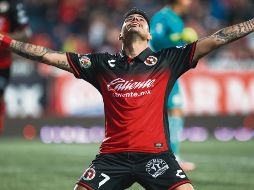 Gol de la clasificación. Gustavo Bou marcó la diana que pone a los de Tijuana en la Fiesta Grande. MEXSPORT