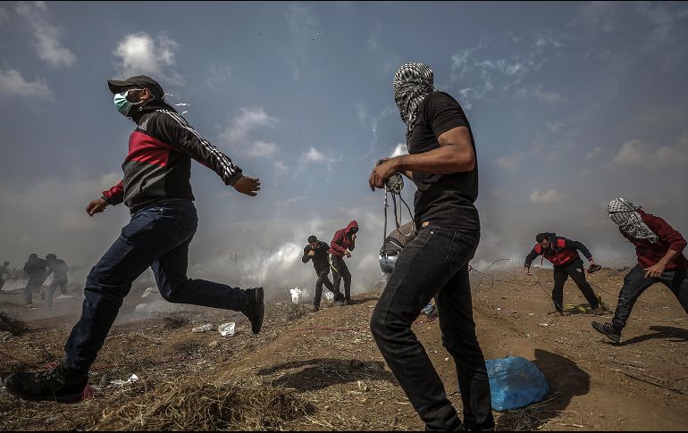 Desde que comenzase el pasado 30 de marzo la Gran Marcha del Retorno, han muerto 44 palestinos. EFE/M. Saber