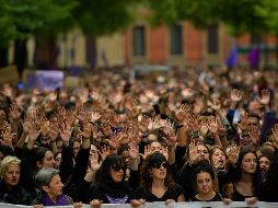 El caso de Manresa ha sido relacionado con el de la violación de una mujer en 2016 en Pamplona. La sentencia a cinco jóvenes por abuso sexual desató una ola de protestas en todo el país. AP/ARCHIVO