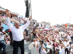 El candidato a la Presidencia por la coalición 