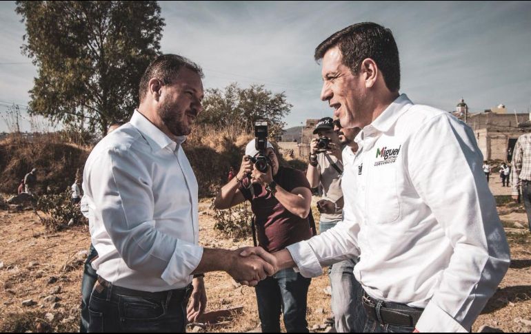 Castro estuvo durante el arranque de campaña de Abel Salgado, candidato priista a la alcaldía de Zapopan. TWITTER / @micasrey