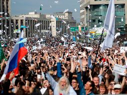 A la manifestación acudieron muchos opositores al Kremlin y al presidente ruso, Vladímir Putin. AP / P. Golovkin
