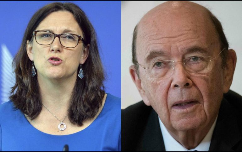 La comisaria europea de comercio Cecilia Malmstrom y el secretario de comercio de EU, Wilbur Ross hablarán del tema. ESPECIAL