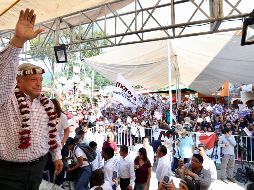 AMLO realizó un acto hoy, martes 1 de mayo, en Zongolica, Veracruz. NTX / SUN