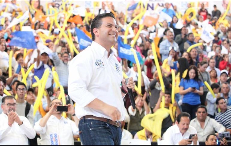 El presidente del PAN afirmó en un evento en Toluca que López Obrador está desestabilizado después del debate. TWITTER / @damianzepeda