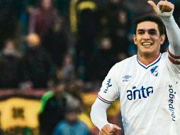 Diego Polenta. El jugador del Nacional podría vestir los colores de los Zorros del Atlas. AFP