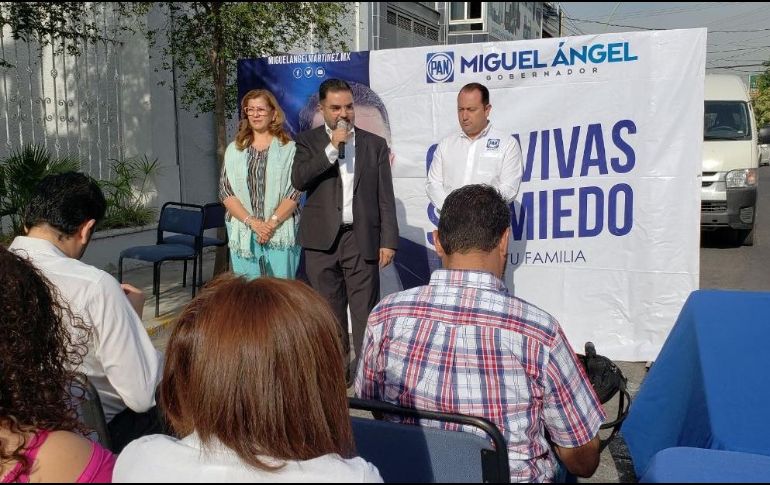 Miguel Ángel Martínez. El tope de gasto de campaña para la gubernatura es de 28 millones 588 mil 343 pesos. TWITTER/@MiguelAngelME_