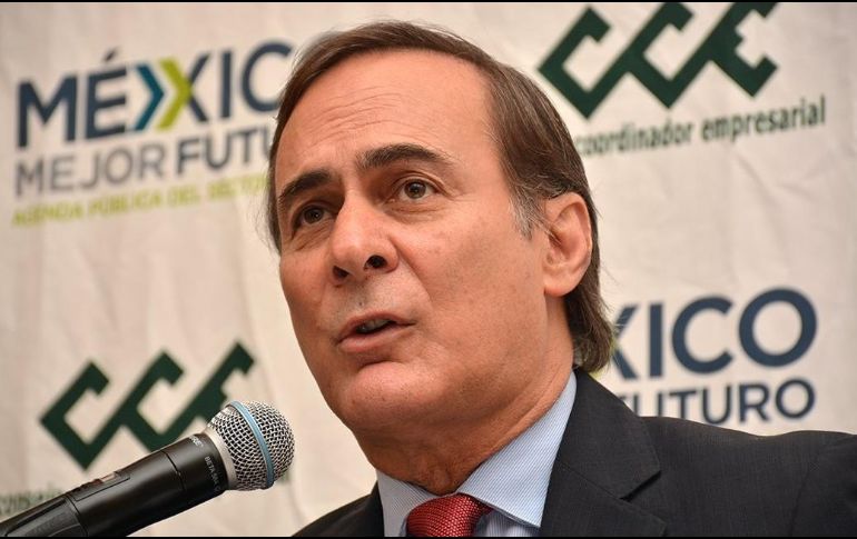Juan Pablo Castañón, presidente del CCE, presentó un decálogo para buscar mejorar las ofertas laborales en el país. TWITTER / @jpcastanon