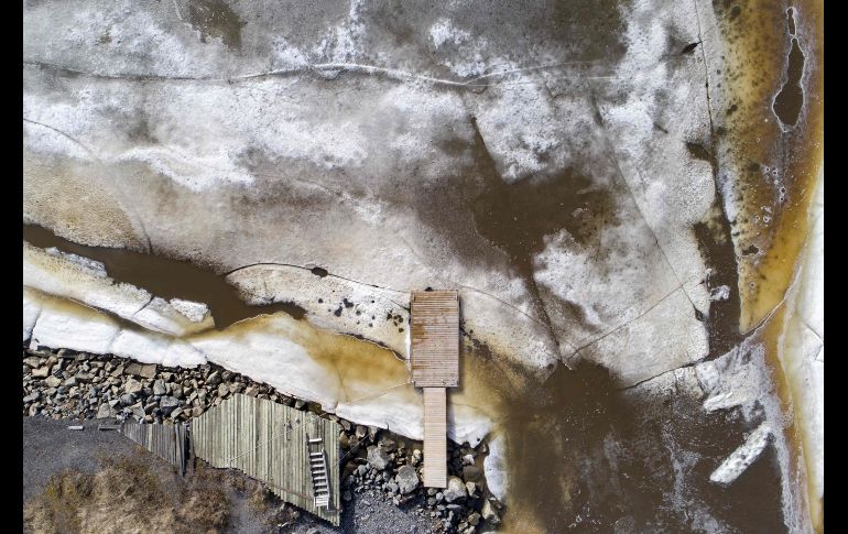 Los tintes de óxido no reflejan ninguna polución, solo los sedimentos y la turba, el color natural de las riberas. AFP/O. Morin