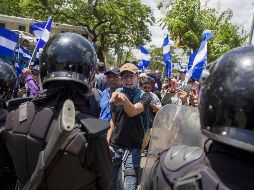 Diversos sectores piden discutir la apertura de espacios democráticos, mientras que otros demandan la renuncia del mandatario y su esposa, la vicepresidenta Rosario Murillo. EFE / J. Torres
