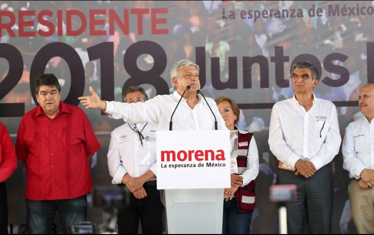 AMLO también expresó que no se mete con Ochoa Reza con respecto a la labor de este último al frente del PRI. SUN / V. Rosas