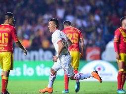 Fernando Uribe consiguió el empate definitivo al '78; los Diablos tienen la ventaja de jugar la vuelta en casa. MEXSPORT/I. Ortiz