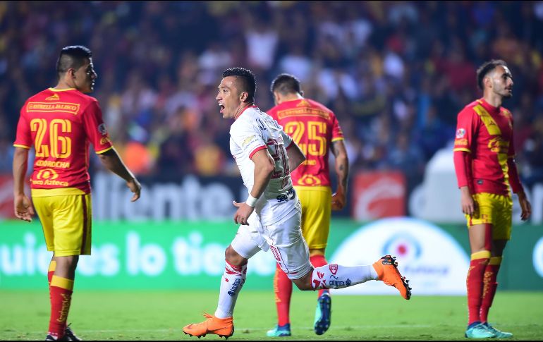 Fernando Uribe consiguió el empate definitivo al '78; los Diablos tienen la ventaja de jugar la vuelta en casa. MEXSPORT/I. Ortiz