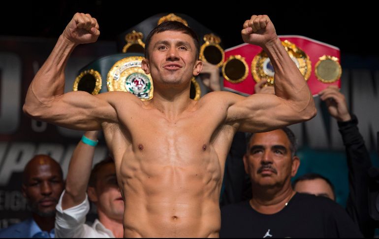 Con paso invicto, ''GGG'' llega como amplio favorito para defender sus coronas y enfilarse, si las negociaciones lo permiten, a la pelea con el ''Canelo'' para septiembre próximo. MEXSPORT / ARCHIVO