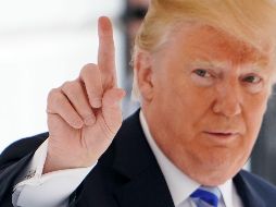 Trump da a conocer que se trabaja ya en los preparativos de su viaje para la reunión con Kim. AFP / M. Ngan