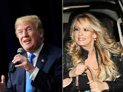 Trump parece retractarse de su declaración inicial de que desconocía el pago de 130 mil dólares hecho por su abogado personal Michael Cohen a Daniels. AFP / ARCHIVO