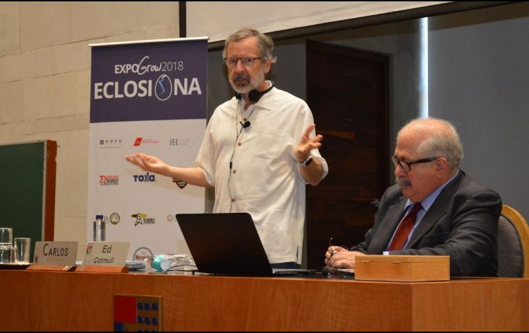 Catmull señaló que las empresas deben cambiar junto con la tecnología y las necesidades de sus clientes. TWITTER / @ExpoGrow2018