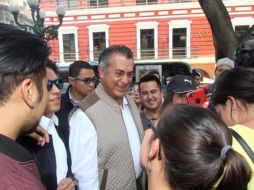  Finalmente el candidato independiente rechazó cualquier posibilidad de declinar en favor de otros candidatos para hacer frente a López Obrador.  SUN/ O. Contreras