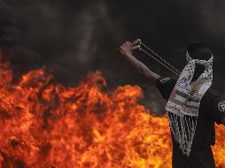 Alrededor de 45 manifestantes han sido asesinados por el ejército israelí desde que inició una nueva ola de protestas en la frontera entre Israel y Palestina el 30 de marzo. EFE / M. Saber