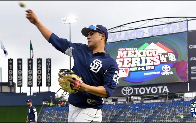 Villanueva fue nombrado el Mejor Novato de Abril, con 25 imparables, 20 carreras impulsadas y nueve jonrones. TWITTER/@Padres