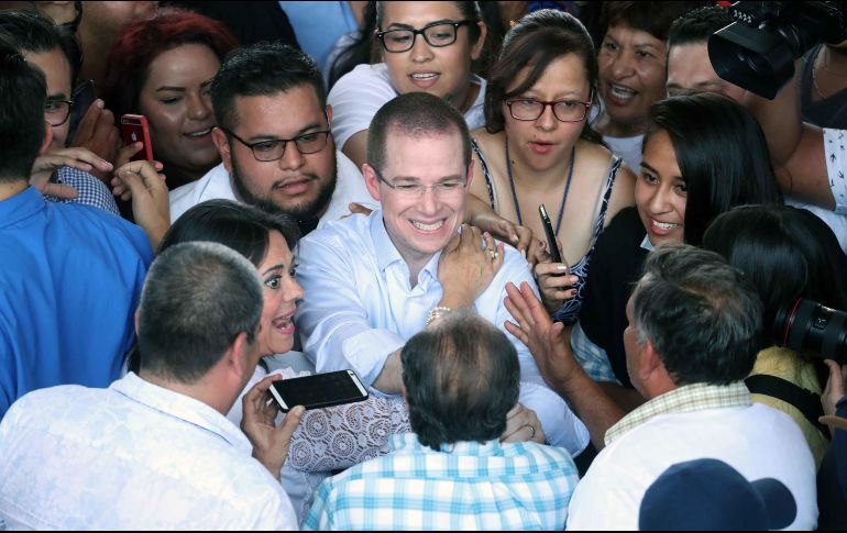 De acuerdo con el Instituto, Anaya es el candidato que en este periodo tuvo más financiamiento al representar 62.44 por ciento del total reportado por todos los candidatos. SUN / A. Ojeda