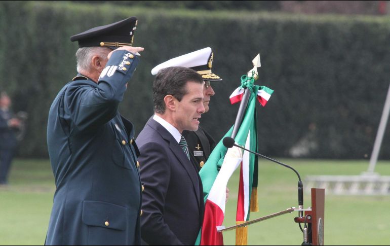 Recordó que hace 156 años las armas nacionales se cubrieron de gloria al derrotar en la Batalla de Puebla a las tropas francesas en los fuertes de Loreto y Guadalupe. NTX/ G. Durán