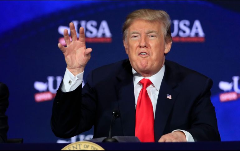 El magnate ha redoblado en las últimas semanas su llamado a la construcción de un muro fronterizo entre Estados Unidos y México.  AP/ M. Balce