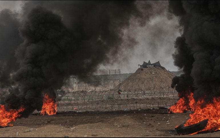 El Ministerio de Salud de ese territorio palestino informó que otras seis personas resultaron heridas. EFE/ M. Saber