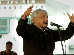 López Obrador también reiteró otras de sus propuestas como bajarse el sueldo si es presidente y otorgar becas a los jóvenes. NTX / B. Moncada