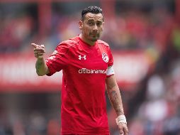 Rubens Sambueza marcó el segundo gol a favor de Toluca en el partido de vuelta. MEXSPORT / O. Aguilar