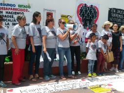 El colectivo presentó un pronunciamiento, en el que solicitaron a las autoridades acciones reales para la búsqueda de sus desaparecidos. EL INFORMADOR / R. Bobadilla