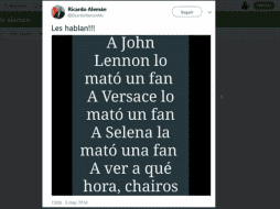 Tuit de Ricardo Alemán provoca polémica en redes sociales