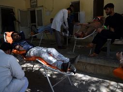 El Ministerio de Salud había instalado una carpa para que la población donara sangre para las víctimas de varios ataques terroristas en Kabul. AFP/ARCHIVO