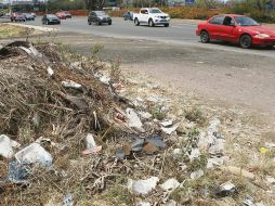 Cientos de ciudadanos arrojan sus desechos desde el automóvil, lo que da una mala imagen a la principal vía de la metrópoli. EL INFORMADOR/A. Camacho