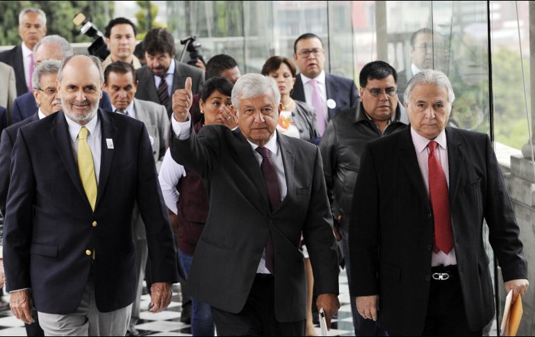 López Obrador estuvo en un panel ante empresarios en el Castillo de Chapultepec. NTX / A. Monroy