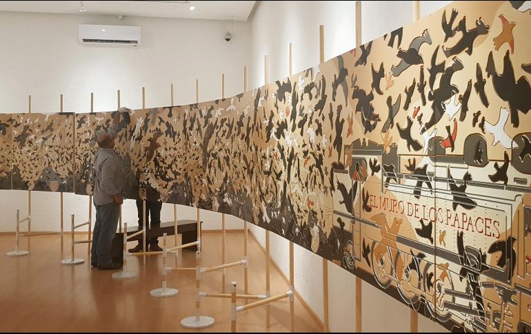 “El muro de los rapaces”. Propuesta del artista René Derouin. EL INFORMADOR/E. Esparza