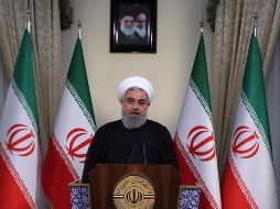 Hassan Rouhani emitió un mensaje por la televisión iraní. AP / Iranian Presidency Office