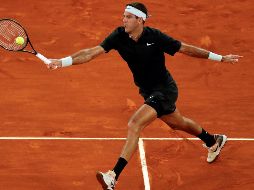 Del Potro se impuso al bosnio Damir Dzumhur por un doble 6-3. EFE / J. Martin