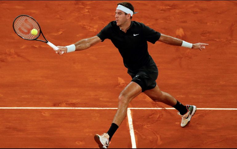 Del Potro se impuso al bosnio Damir Dzumhur por un doble 6-3. EFE / J. Martin