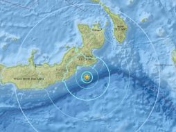 El USGS localizó el hipocentro a 10 kilómetros de profundidad en el mar. ESPECIAL/USGS